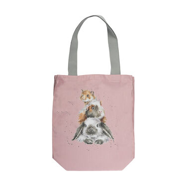 Wrendale Designs Piggy In The Middle Canvas Tote